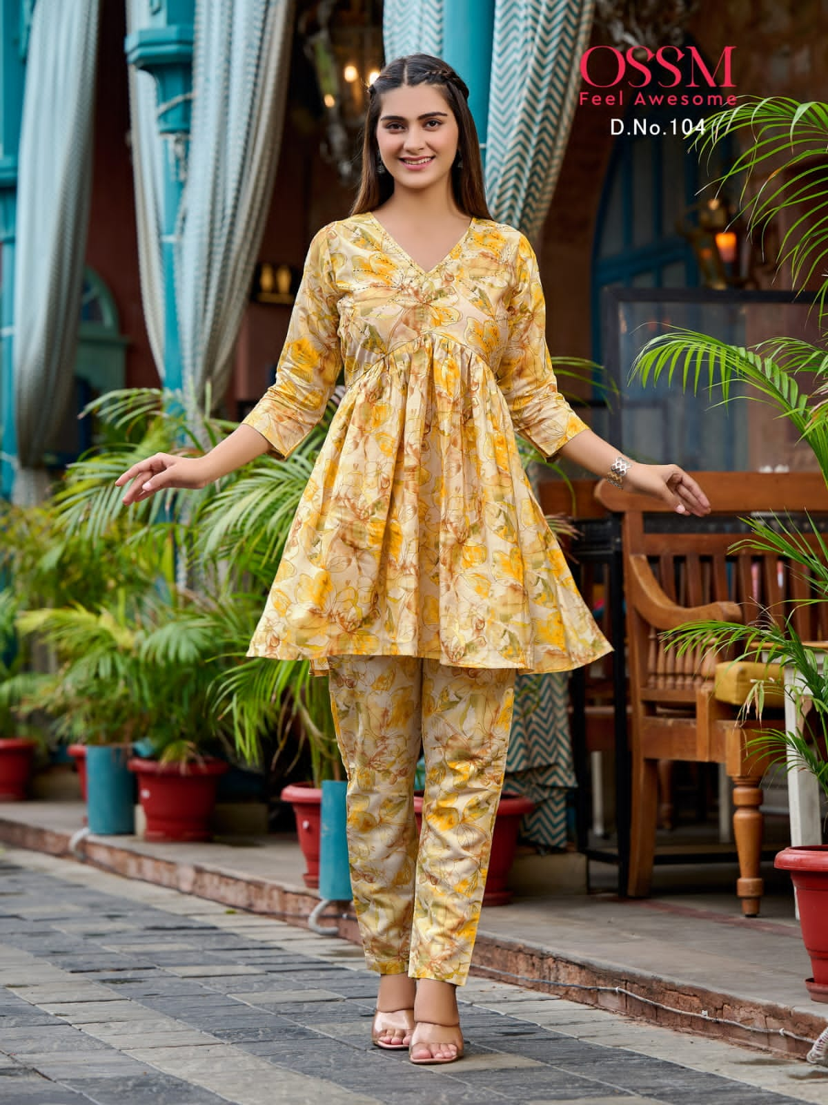 Ossm Polo Alia Cut Kurti With Bottom Collection
